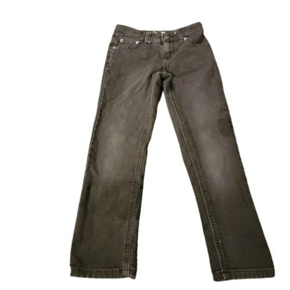 Wonder Nation Girls Black High Rise Pockets Slim Denim Skinny Jeans Size 8